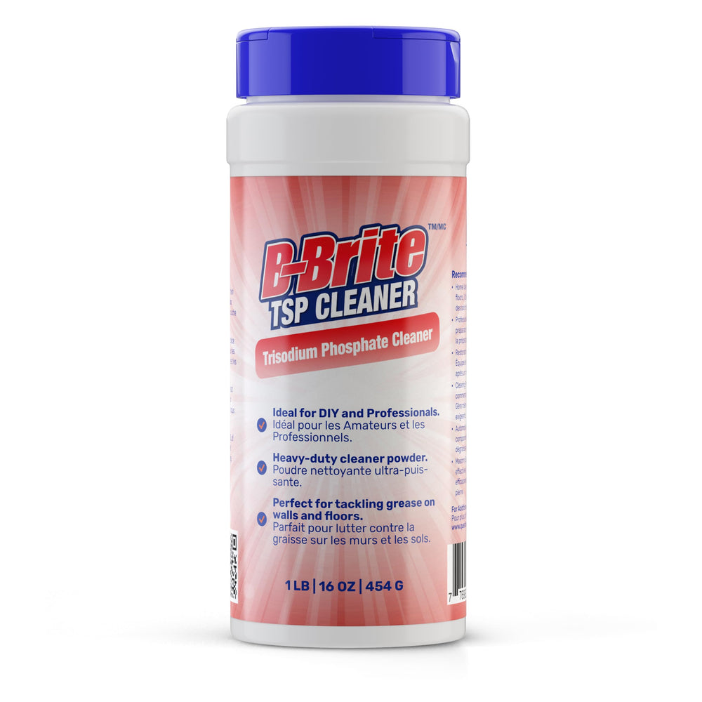 B-Brite TSP Cleaner 454 g canister, blue cap with coral label