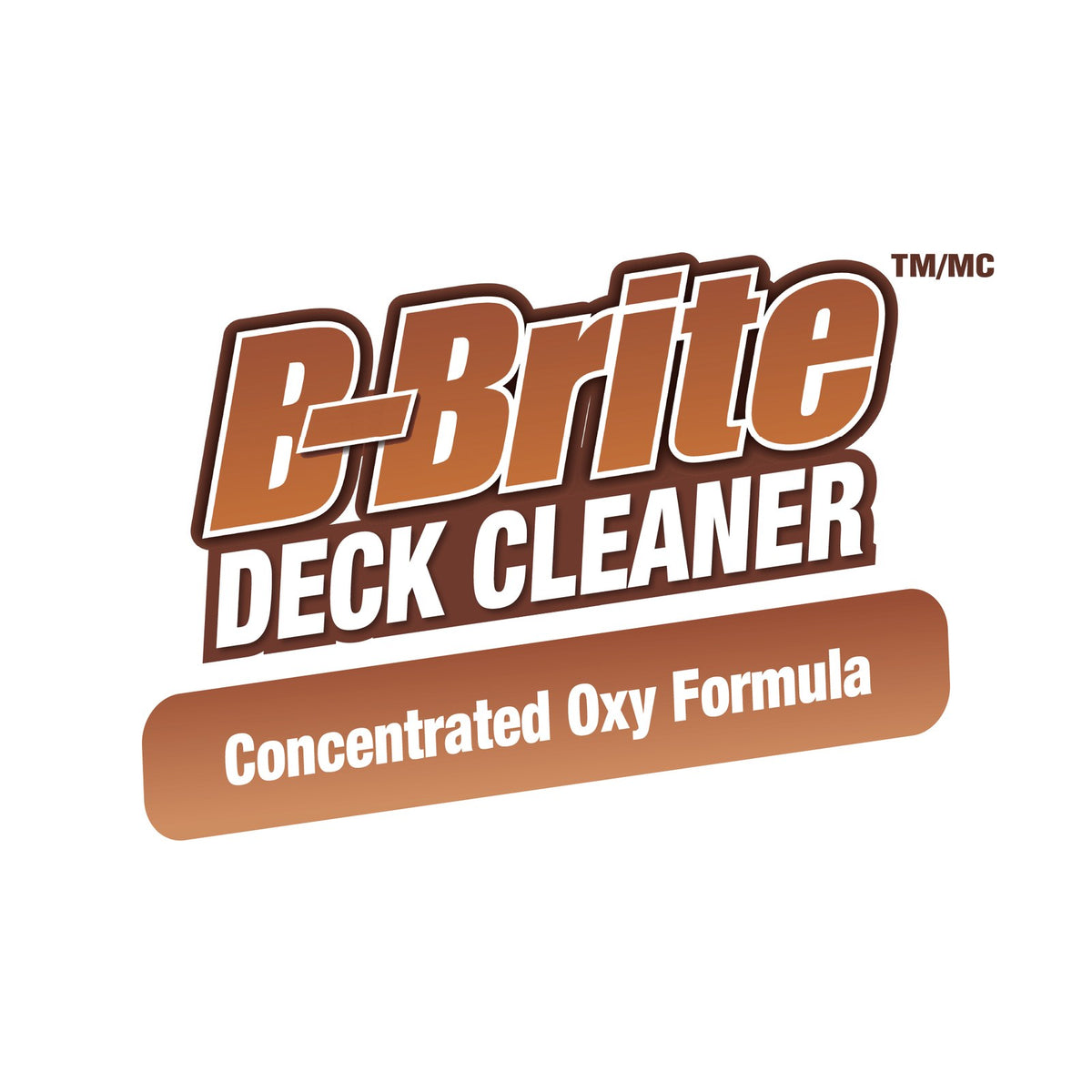 B-Brite Deck Cleaner Concentrated Oxy Formula label artwork