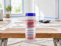 B-Brite TSP Cleaner canister in a room prepared for painting