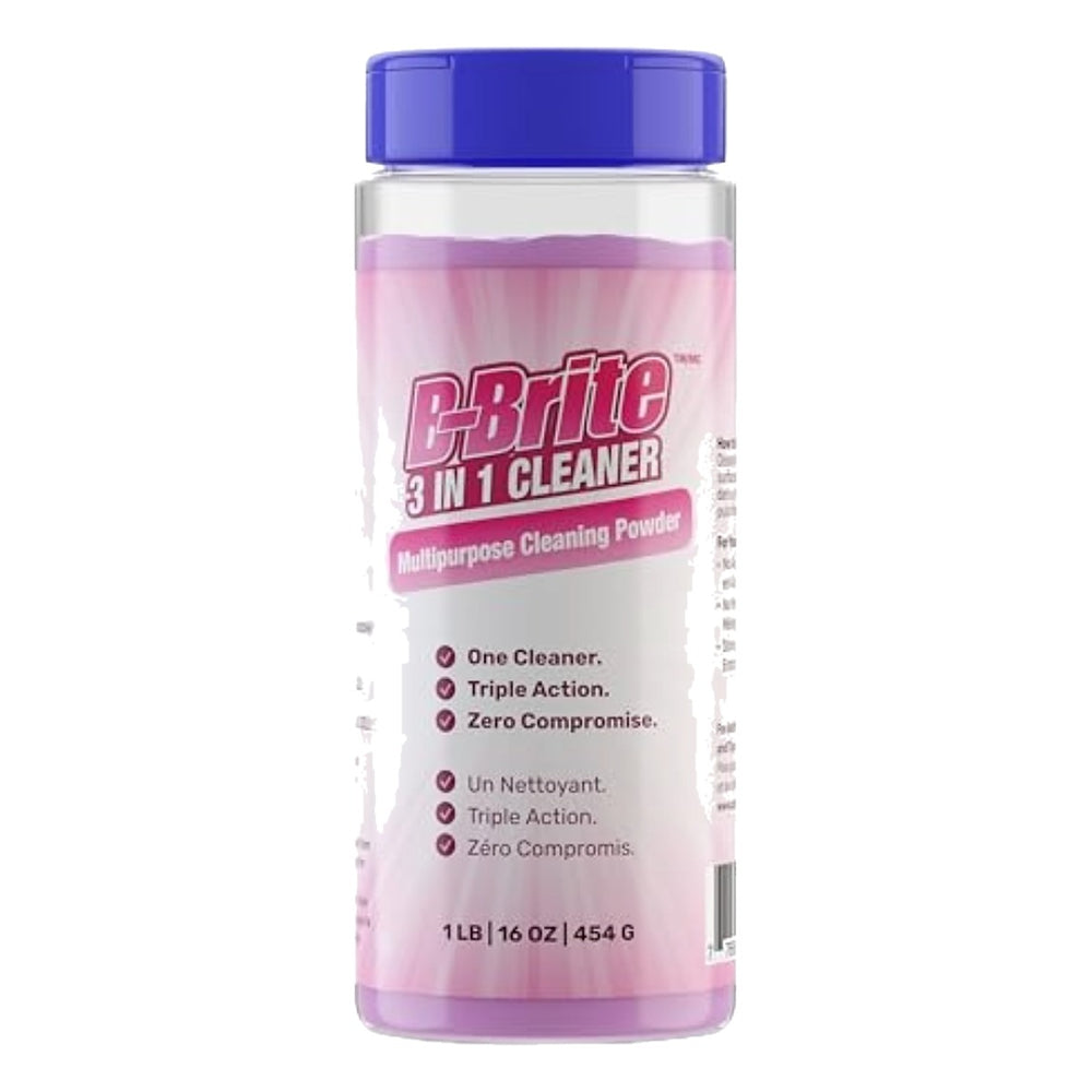 B-Brite 3 in 1 Cleaner 454 g canister, front