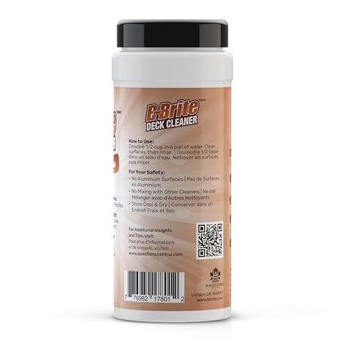 B-Brite Deck Cleaner canister, back